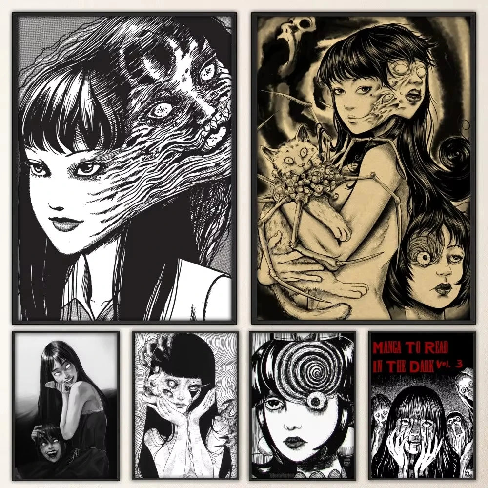 Japan Anime Junji Ito Poster Prints Poster Wall Painting Bedroom Living Room Wall Bar Restaurant Japan Anime Junji Ito Poster Prints Poster Wall Painting Bedroom Living Room Wall Bar Restaurant